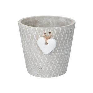 Moederdag Keramiek Hart deco d14*13cm