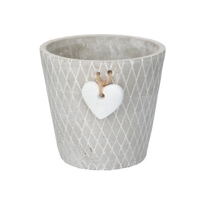 Valentijn Keramiek Hart deco d14*13cm