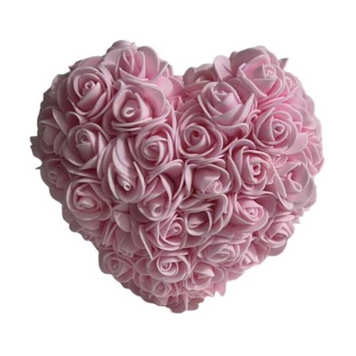 <h4>Hart roze 25cm in luxe cadeauverpakking</h4>