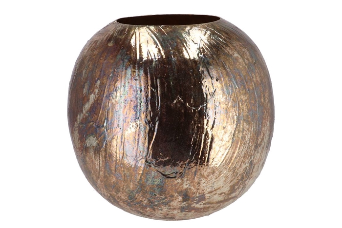 <h4>Noah Majestic Gold Vase Ball Iron 36x36x35cm</h4>