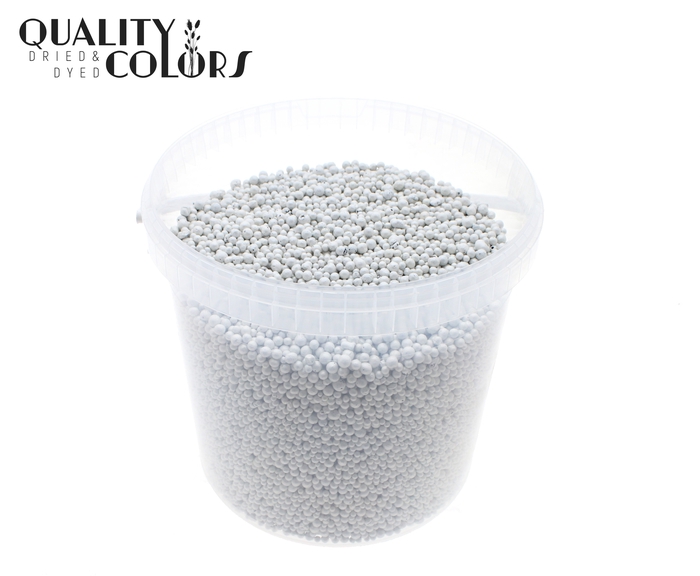 Terracotta pearls 10 ltr bucket White