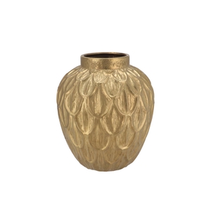 Inga Boa Gold Pot Active Glaze 27x27x30cm