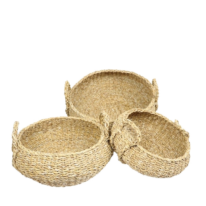 <h4>Basket sets Manatee Grass S/3 d50*20cm</h4>