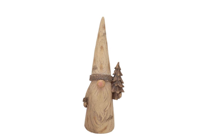 <h4>Wonderland Natural Xmas Santa Tree 11x9x31cm</h4>