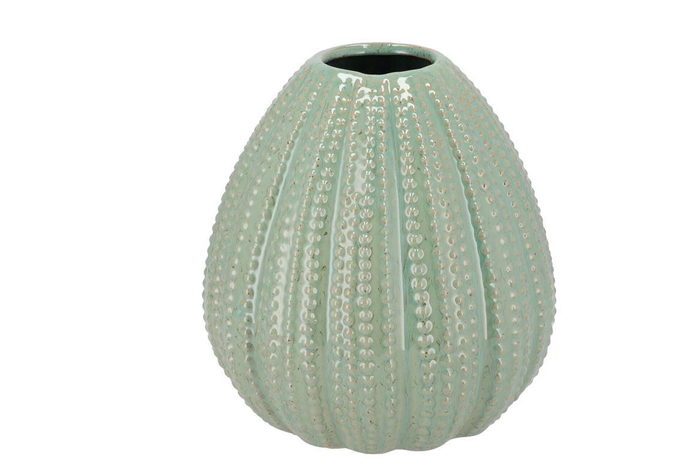 Pearl Green Vase 23x23x24cm Nm