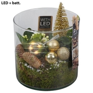 Opm Pt PTCHG5751 X-mas Gold Glas Pot