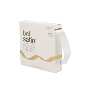 Ribbon Satin 00 White 100mx40mm P/1