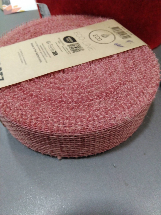 jute 5cmx40mtr roze