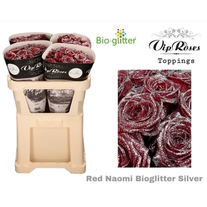 R GR RED NAOMI BIO GLITTER SILVER x40