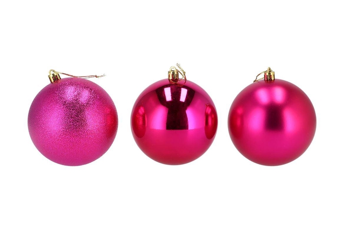 <h4>Deco Unbreakable Fuchsia Ball 100mm</h4>
