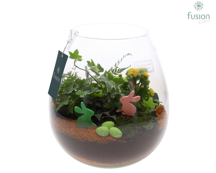 <h4>Green Bottle Abby Large met Pasen arrangement</h4>
