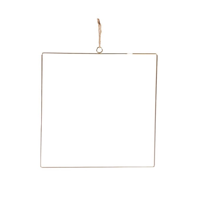 <h4>Square 30cm Metal Medium Sb Gold</h4>