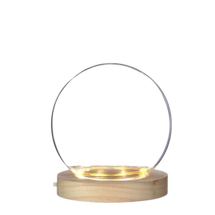 <h4>Glas Stolp LED Bol d13*12cm</h4>