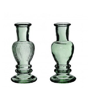 Glass Candle vase d05.5*12cm ass.