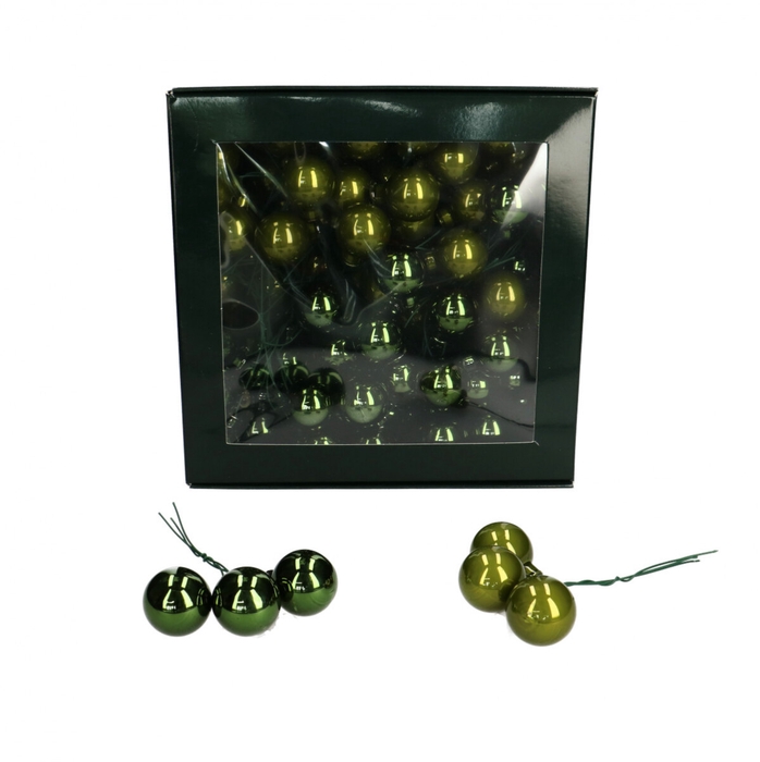 <h4>Kerstbal Bal/draad 25mm pearl x144</h4>