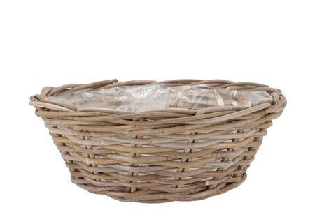 <h4>Rattan Kuboo Basket Low 40x13cm</h4>