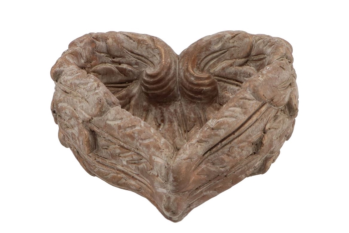 Concrete Heart Wing Gold 15x7cm