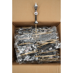 Pick Lantern Snowy plastic 13cm+12cm stick 24pce/bag