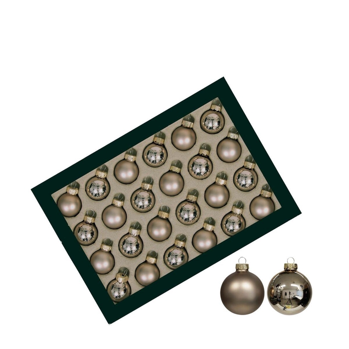 <h4>Kerstbal Bal  25mm combi x24</h4>