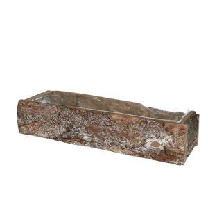 Hout Berk planter 40*12*9cm