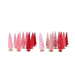 Twinkle Jolly Pink Mix Glass Tree Matt Ass 9x25cm