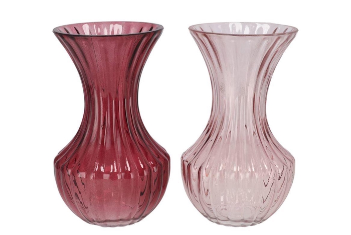 <h4>Taylor Pink Vase Cone Neck Ass 13x21cm</h4>