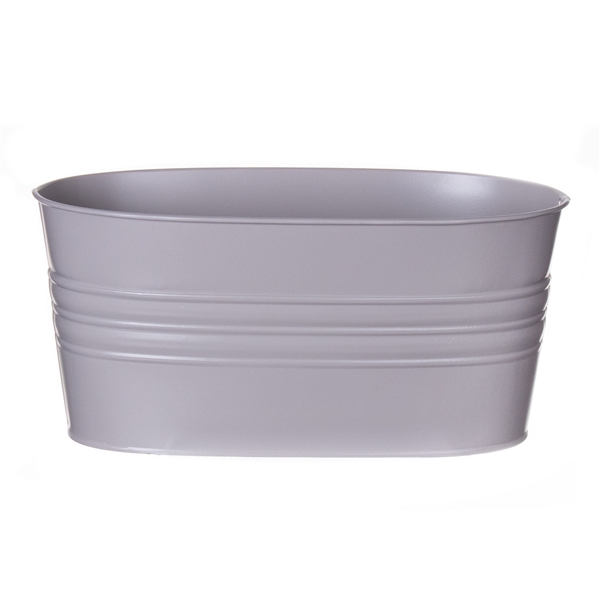 <h4>Planter Yates oval 25x13x10 taupe grey</h4>