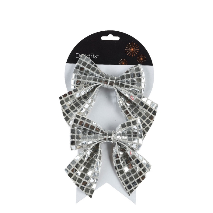 <h4>Kerst Deco strik 12*13cm x2</h4>