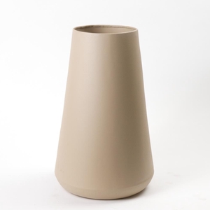 Vase Metl Taupe Texture Ø23x45