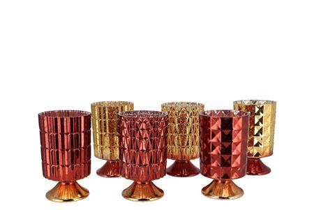 <h4>Jazz Wild Brown T-light On Foot Ass 10x17cm</h4>