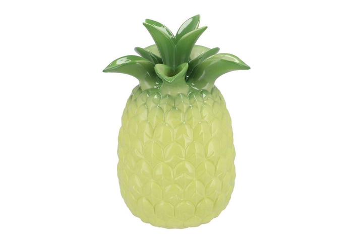 Pineapple Tropical Lime Vase 23x23x33cm Nm