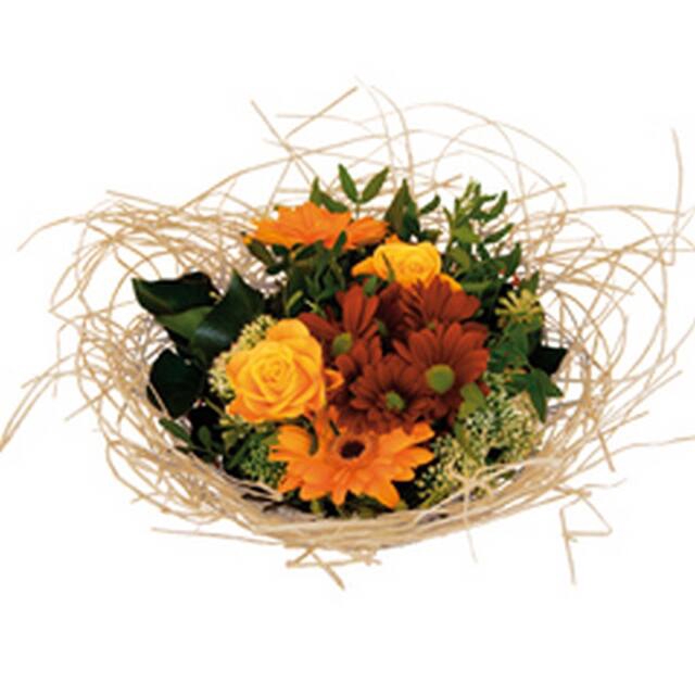 <h4>Bouquet holder woody 25cm cream</h4>