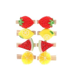 Decoratie Knijper fruit 4cm x8