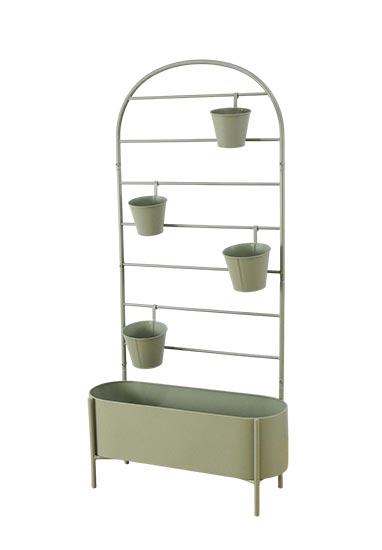 Plant Stand With 4 Pots L70W24H140