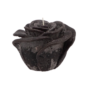 Candle Roos Black 14x12cm Nm