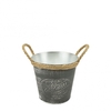 Zinc Provence pot d15.5*15cm