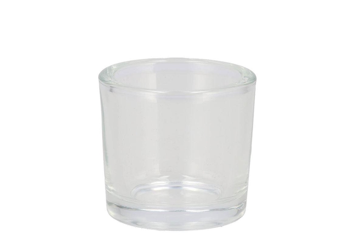 <h4>Glass Cilinder Candle Holder Heavy 6x6.5cm</h4>