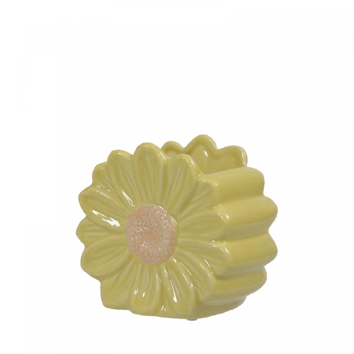 <h4>Ceramics Daisy vase 11*7*10cm</h4>
