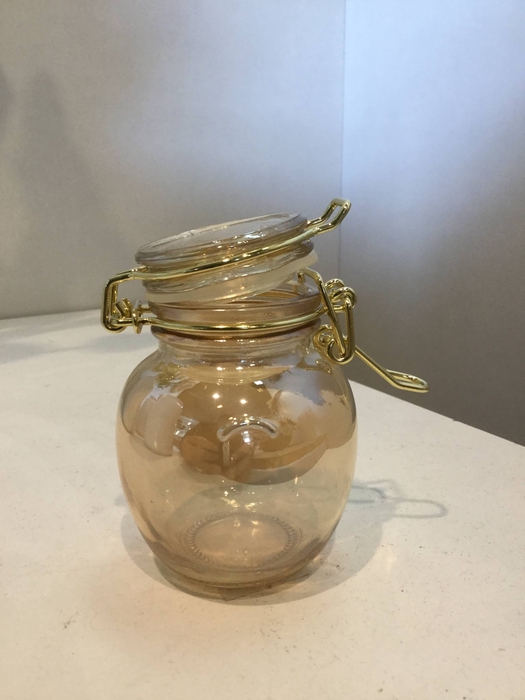 WECKPOT GOLD D5,5 X H8,5CM 120ML