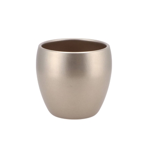 Vinci Champagne Flower Pot 14x13cm