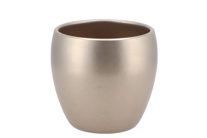 <h4>Vinci Champagne Flower Pot 14x13cm</h4>