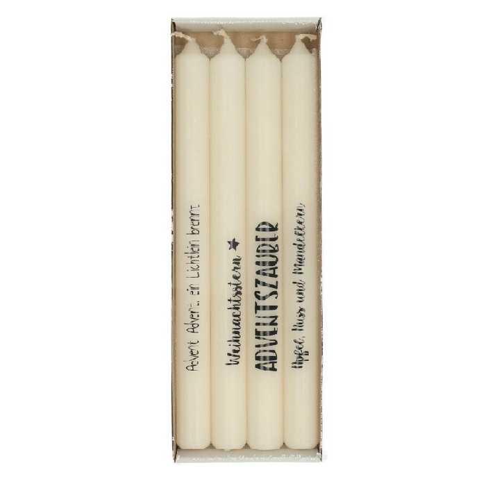 <h4>Kaars Tafelkaars Advent D d2.2*25cm</h4>