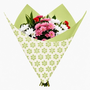 Folie Vel 80*90cm Clear flowers x50