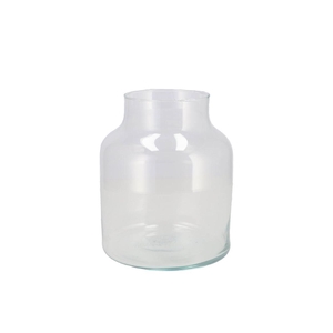 Glass Milk Can Hot Cut 10.3x16.8x20cm