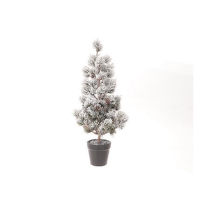 Deco Tree Pine Snowy H46d23