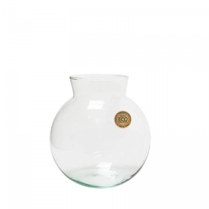Glass vase Eco Ball col.d09/17*17cm