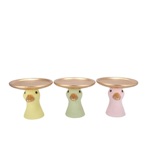 Easter Duck Head Dreamy Pastel Mix Plate Ass 20x20x19cm Nm