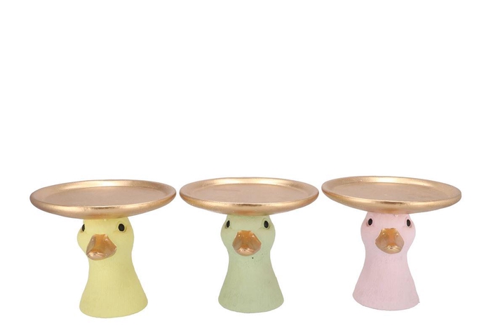 <h4>Easter Duck Head Dreamy Pastel Mix Plate Ass 20x20x19cm Nm</h4>