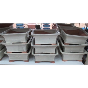 Bonsai pot square, white (23,5x23,5x10)