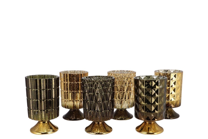 <h4>Jazz Majestic Black T-light On Foot Ass 10x17cm</h4>